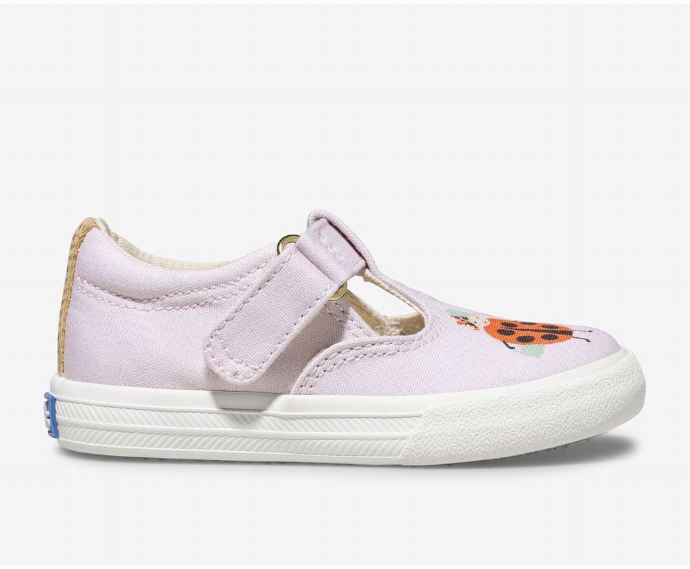 Girl Keds x Rifle Paper Co Daphne Lady Bug Sneaker Pink 5824310RY - South Africa